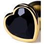 Анальная пробка с кристаллом Metal By Toyfa Gold anal plug Tourmaline