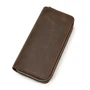Мужская кожаная борсетка Tiding Bag T4009R Коричневая