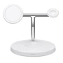 Зарядное устройство Belkin Wireless Charger Base Station MagSafe White (WIZ009VFWH) for iPhone 16 I 15 I 14 I 13 I 12 series and Apple Watch: Тип беспроводное