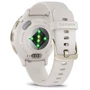 Смарт-часы Garmin Venu 3S Soft Gold Stainless Steel Bezel with Ivory Case and Silicone Band (010-02785-04): Материал ремешка Силикон
