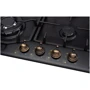 Варочная поверхность газовая Perfelli HGM 61629 BL RETRO: Рабочая поверхность эмаль