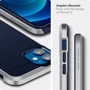 Чехол для iPhone Spigen Neo Hybrid Satin Silver (ACS02259) for iPhone 12 Mini: Материалы поликарбонат и полиуретан