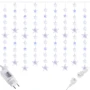 Гирлянда Springos бахрома уличная 2 м 180 LED бело-голубая (CL4003) фото 9