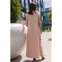 Платье FLFashion Фиеста ФПФ 3091 52 бежевое повседневное длинное макси: Состав Лен