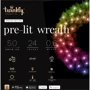 Smart LED Гирлянда Twinkly tree Strings RGBW 50, Gen II, на искусственном веночке елки, диаметр 60 см, кабель зеленый