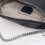 Женская сумка через плечо Borsa Leather черная (K120182bl-black): Фактура Матовая, Зернистая