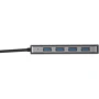 Адаптер Trust Adapter Halyx USB-C to 4xUSB Grey (23328_TRUST): Цвет серый
