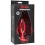 Силиконовая анальная пробка Doc Johnson Kink Lube Luge Premium Silicone Plug 6", 14х5 см, красный