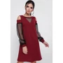Сукня FashionUp PL-1660A 42 бордове повсякденне до середини стегна: Склад Віскоза, Еластан