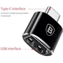 Адаптер Baseus Adapter USB-C to USB Female Black (CATOTG-01): Интерфейс подключения USB-C