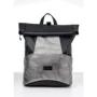 Жіночий рюкзак Sambag RollTop X чорно-сріблястий (24320635)