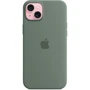 Чехол для iPhone Apple iPhone 15 Plus Silicone Case with MagSafe - Cypress (MT183ZM/A): Материалы Силикон