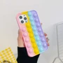 Чехол для iPhone Mobile Case Pop-It Antistress Rainbow for iPhone 12/iPhone 12 Pro: Материалы Силикон