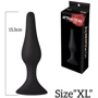 Анальная пробка на присоске MAI Attraction Toys №35 Black