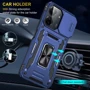 Чохол для телефона Mobile Case Camshield Army Ring Navy для Xiaomi Redmi 13C / Poco C65: Плівка в комплекті нет