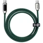 Кабель Baseus Cable USB-C to USB-C Display 100W 2m Green (CATSK-C06): Тип USB-C - USB-C