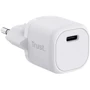 Зарядний пристрій Trust Wall Charger Maxo USB-C 20W White (25205_TRUST): Особливості USB-C, Быстрая зарядка, Power Delivery (PD)