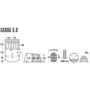 Палатка High Peak Garda 5.0 Light Grey/Dark Grey/Green (11823)