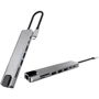 Адаптер XOKO USB-C to RJ45+HDMI+2xUSB3.0+TF+SD+PD+USB-C (XK-AC550-SL): Колір серебристый