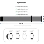 Аксессуар для Watch ArmorStandart Sport Band (3 Straps) Succulent (ARM65086) for Apple Watch 42/44/45/49mm: Тип аксессуара ремешок