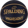 Мяч для игры Spalding Highlight баскетбольный Черно-золотой Уни 7 (84355Z)