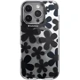 Чехол для iPhone Switcheasy Fleur M 3D Patterned Shockproof Case Black (SPH66P269BK24) for iPhone 16 Pro: Цвет черный