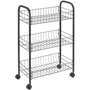 Этажерка Metaltex LUGANO LAVA 3 уровня 41x23x63 см черная (344503)