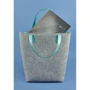 Женская сумка шоппер BlankNote бирюзовая (BN-BAG-17-felt-tiffany): Фактура Матовая, Тканая