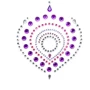 Украшения для груди и бикини со стразами Bijoux Indiscrets FLAMBOYANT (розово-фиолетовый)