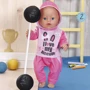 Набір одягу для ляльки BABY born - Спортивний костюм (на 43 cm, рожевий) фото 3