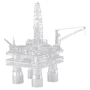 Металлический 3D конструктор Fascinations Набор моделей Нефтяная платформа и нефтетанкер, MMG105: Рекомендуемый возраст от 12 и старше