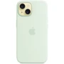 Чохол для iPhone Apple Silicone Case з MagSafe Soft Mint (MWNC3) для iPhone 15: Матеріали Силикон