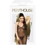 Платье в пол с люрексовой ниткой и стрингами Penthouse - Love on Fire Black L/XL