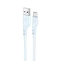 Кабель Hoco USB Cable to MicroUSB X97 Crystal 2.4A 1m Light Blue