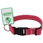 Ошейник кожаный Lucky Pet двойной с пластиковой фурнитурой 1.6x25-35 см розовый (4820224217840)
