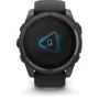 Смарт-часы Garmin Fenix 8 Solar 51mm Sapphire Carbon Grey DLC Titanium with Black/Pebble Grey Silicone Band (010-02907-11): Особенности Функция звонка, Динамик (громкая связь), Встроенный микрофон, Бесконтактная оплата, Большой экран, Влагозащищенные, С сапфировым стеклом, Металлический корпус, Фонарик, Компас, Барометр, Термометр, Та