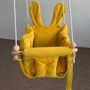 Качели детские Infancy Ушастая Галетная тканевая подвесная желтая