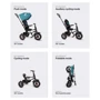 Велосипед Qplay Rito Rubber Black складной трехколесный детский (S380-10BlackRubber) фото 6