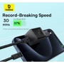 Зарядное устройство Baseus USB-C Wall Charger GaN5 mini 1C 30W with USB-C Cable White (P10110902213-00) фото 8