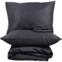 Простирадло на резинці LightHouse Sateen Premium 160х200х30 см антрацит (551771)