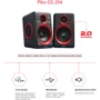 Акустическая система Piko GS-204 Black-Red: Формат акустики 2.0