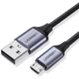 Кабель Ugreen Aluminum Braid USB Cable to microUSB 1m Black (60146)