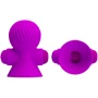 Вакуумные стимуляторы для сосков с вибрацией LYBAILE Pretty Love Vibrating Nipple Suckers Purple