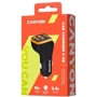 Зарядний пристрій Canyon Car Charger USB-C+2xUSB C-08 18W Black/Purple (CNE-CCA08PU): Кабель в комплекті отсутствует