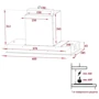 Вытяжка Perfelli BISP 6773 WH 1100 LED Strip фото 8