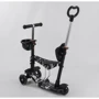 Самокат 5в1 Best Scooter, PU колеса, подсветка колес, Абстракция Black/White (102022): Тип колес литые