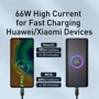 Кабель Baseus USB Cable to USB-C Display Fast Charging Data 66W 1m Black (CASX020001) фото 7