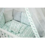 Постельный комплект 8 эл. Twins Dolce Птички 4064-DB-406, mint, мятный