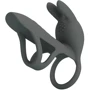 Насадка с вибрацией LYBAILE Pretty Love Master Ring Gray (BI-210326-1)