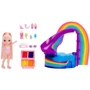 Игровой набор с куклой Rainbow High серии "Littles" – Радужный праздник в бассейне с аксессуарами (522249): Высота, см 4